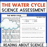 THE WATER CYCLE Science Reading Passage Comprehension Ques