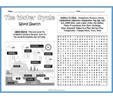 (5th 6th 7th 8th Grade) THE WATER CYCLE Word Search Puzzle