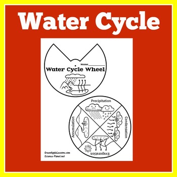 Preview of THE WATER CYCLE | Worksheet Craft Activity Kindergarten 1st 2nd 3rd Grade
