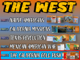 THE WEST! (PART 5: CALIFORNIA GOLD RUSH) visual, textual, 