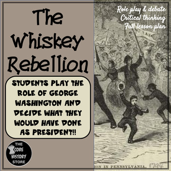 Preview of THE WHISKEY REBELLION: A role play & debate investigation!
