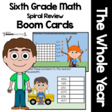 THE WHOLE YEAR 6th Grade Digital Task Cards Boom Cards™ Bu