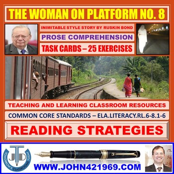 Preview of THE WOMAN ON PLATFORM NO 8 - STORY COMPREHENSION - TASKS AND EXERCISES
