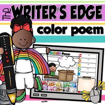 Preview of THE WRITER'S EDGE: My COLOR POEM Writing Activity