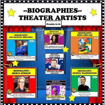 BUNDLE: THEATER ARTISTS DISTANCE LEARNING by DramaMommaSpeaks | TpT