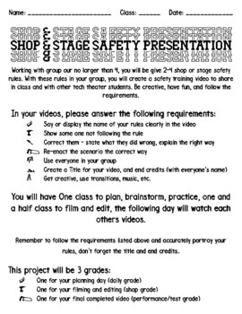 Preview of THEATRE - SHOP - STAGE SAFETY PROJECTS