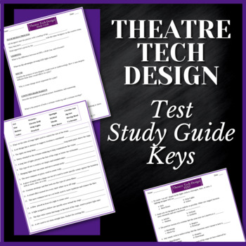 Preview of THEATRE TECHNICAL DESIGN | Study Guide & Test