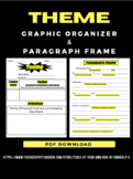 THEME Graphic Organizer & Paragraph Frame! (PDF Version)