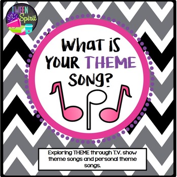 Preview of THEME Project "What is Your Theme Song?"-Exploring Literary Terms through Songs!