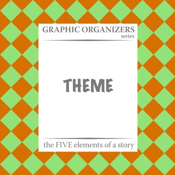 Preview of THEME: The FIVE Elements of a Story Graphic Organizers - Distance Learning