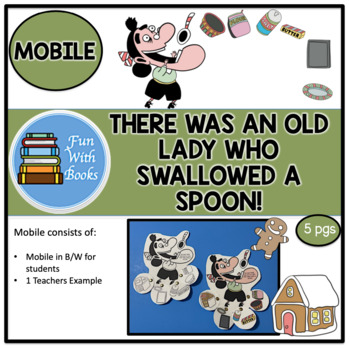 Preview of THERE WAS AN OLD LADY WHO SWALLOWED A SPOON! MOBILE