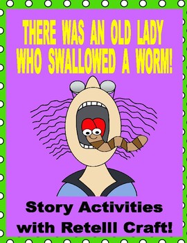 Preview of THERE WAS AN OLD LADY WHO SWALLOWED A WORM!  --  Fun Activities!