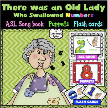 Preview of THERE WAS AN OLD LADY WHO SWALLOWED NUMBERS in ASL for young children