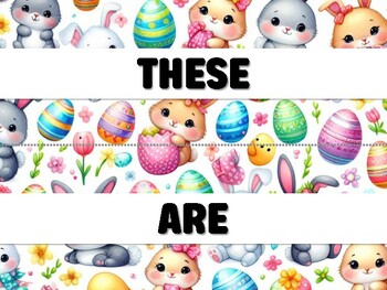 Preview of THESE ARE MY FRIENDS! Easter Bulletin Board Decor Kit