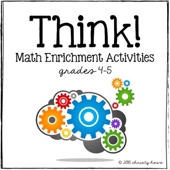 Preview of THINK!  Math Enrichment Activities (4-5)
