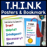 Think Before You Speak Poster & Bookmark: THINK Poster and