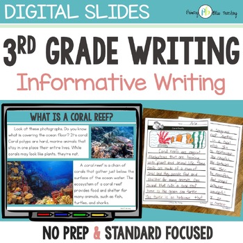 Preview of 3RD GRADE EXPLICIT INFORMATIVE WRITING CURRICULUM WITH PROMPTS