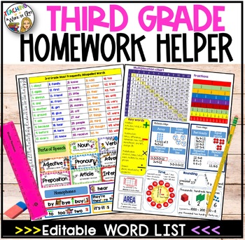 third grade homework helper