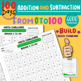 THIRD GRADE Math Fact Fluency Worksheets: Addition to 100