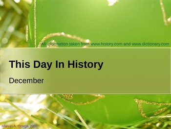 Preview of THIS DAY IN HISTORY: December