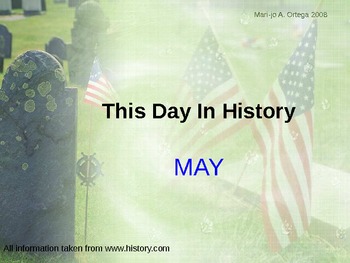 THIS DAY IN HISTORY: May by Miss Mari-jo | Teachers Pay Teachers