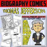 THOMAS JEFFERSON Biography Comics Research or Book Report 