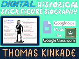 THOMAS KINKADE Digital Historical Stick Figure Biography (