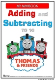 THOMAS THE TRAIN Addition and Subtraction to 10 I 25 WORKSHEETS