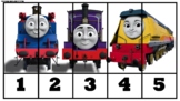 THOMAS THE TRAIN Sequencing Puzzle Numbers