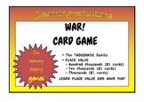 PLACE VALUE - WAR - Thousands - 3 Card Games