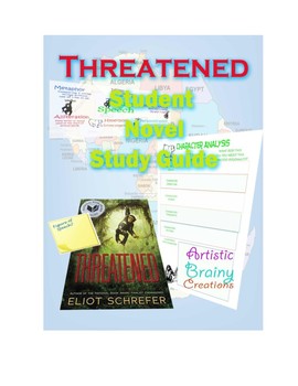 Preview of THREATENED a Student Study Guide for the NOVEL