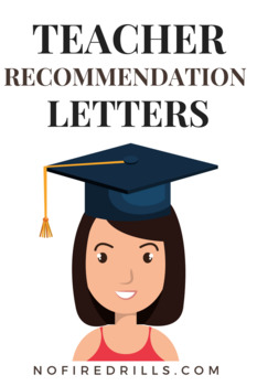 Preview of THREE RECOMMENDATION LETTER TEMPLATES with a SAMPLE varied by level of student