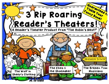 Preview of THREE Rip Roaring Reader's Theaters w/vocabulary activities too!