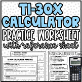 TI-30X Calculator Practice | Basic Introduction | Classwor