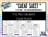 TI-36 PRO Scientific Calculator Cheat Sheets