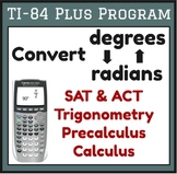 Convert Degrees to Radians - TI-84 Plus Calculator Program