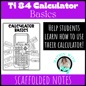 Preview of Ti-84 (All Series) Calculator Basics Notes | Algebra 1
