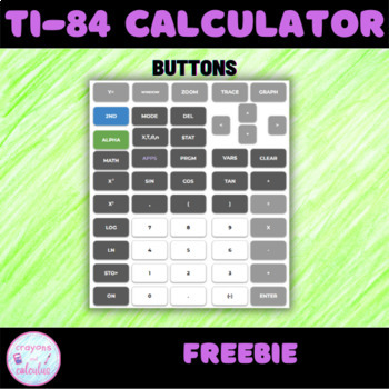 Preview of TI-84 Calculator Buttons