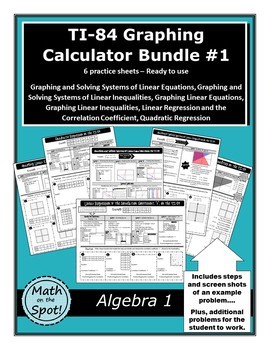 Preview of TI-84 Graphing Calculator Bundle #1