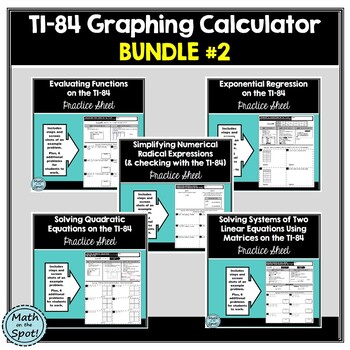 Preview of TI-84 Graphing Calculator Bundle #2