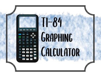 Preview of TI-84 Graphing Calculator Commands/Help bulletin board posters