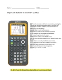TI-84 Graphing Calculator Scavenger Hunt