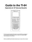 TI-84 Helper:  A Guide to the TI-84 Especially for the AP 