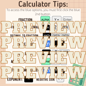 Preview of TI-84 Plus Calculator Tips