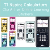 TI NSpire Calculators Clip Art or Online Learning Stickers