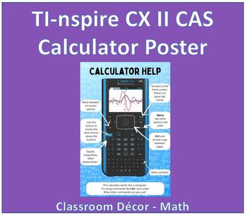 Preview of TI-Nspire CX II CAS Graphing Calculator Poster