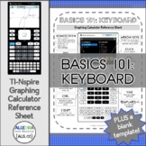 TI-Nspire Graphing Calculator Reference Sheet | Basics 101