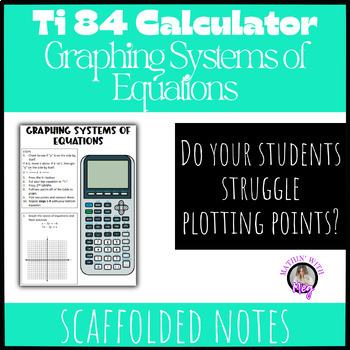 Preview of Ti-84 (All Series) Calculator Notes | Graphing Systems of Equations | TEKS A.3F