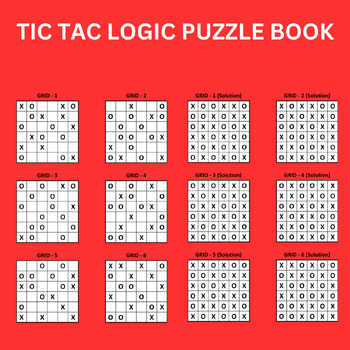 Preview of TIC TAC LOGIC PUZZLE BOOK