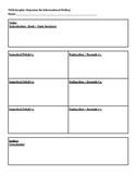 TIDE Graphic Organizer for Informative Writing (Open Court